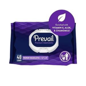 Prevail Premium Quilted Soft Pack Adult Washcloths, Unisex Adult Disposable Incontinence Wipes